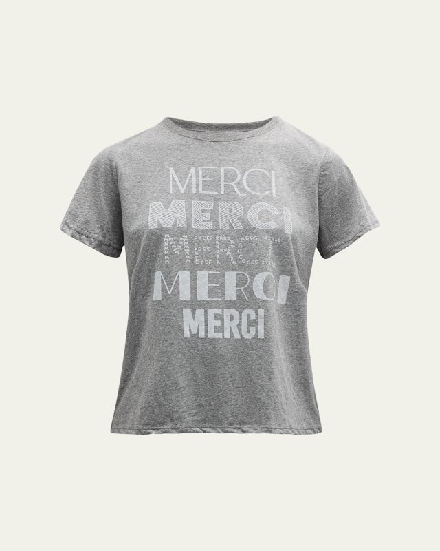 Multi Merci Print Short-Sleeve T-Shirt